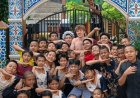 AKSI OLE ROMENY MAIN REBANA DI PESANTREN VIRAL DI MEDIA SOSIAL