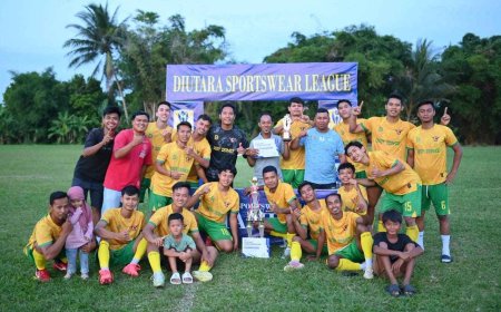 Bertabur Pengalaman Liga 4, DS FC Rengkuh Gelar Juara Diutara Sportswear League di Marindal
