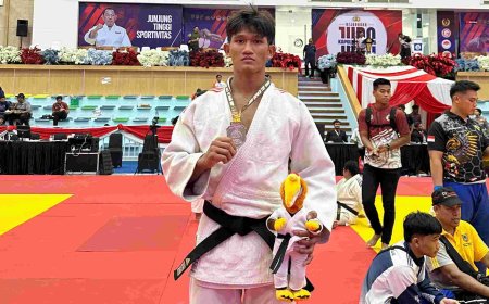 WINNER PANGGABEAN RAIH PERAK DI KEJUARAAN JUDO KAPOLRI CUP 2026