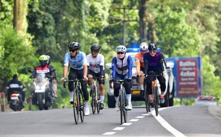 DAMPINGI WAKAPOLDA SUMUT, JUARA SEA GAMES DARA LATIFAH TAKLUKKAN RUTE BERSEPEDA 60 KM SIBOLANGIT - MEREK