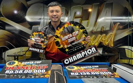 MARLANDO SIHOMBING JUARAI GONTA CUP HC 4-5-6 NASIONAL DI JAKARTA