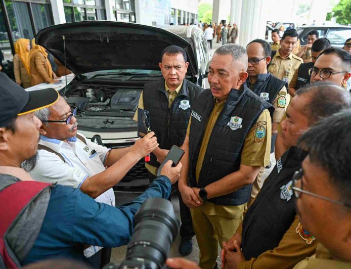 PEMPROV SUMUT GELAR APEL KENDARAAN DINAS 2026, PASTIKAN ASET TERTIB DAN TAAT PAJAK