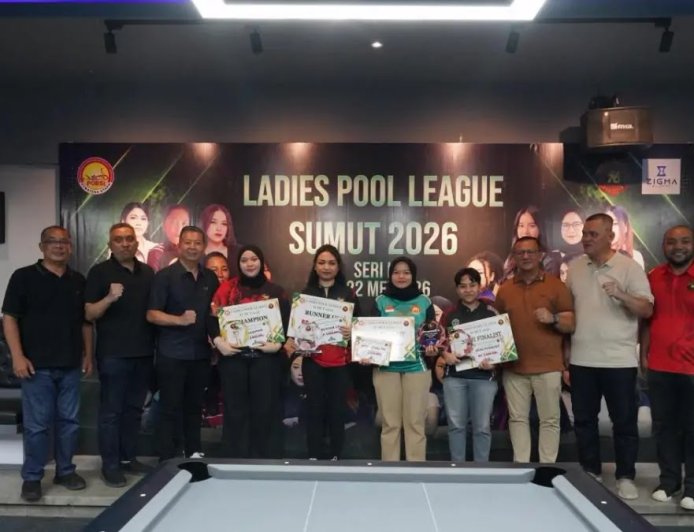 ALISYA NAIFA FADILLA NASUTION JUARAI SERI II LADIES POOL LEAGUE SUMUT 2026