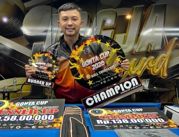 MARLANDO SIHOMBING JUARAI GONTA CUP HC 4-5-6 NASIONAL DI JAKARTA