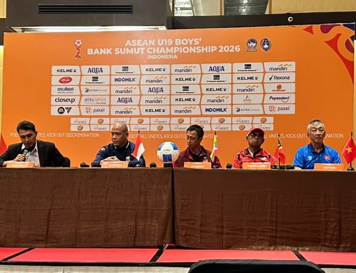 TIMNAS INDONESIA U-19 SIAP TEMPUR HADAPI MYANMAR DI LAGA PEMBUKA PIALA AFF U-19 2026