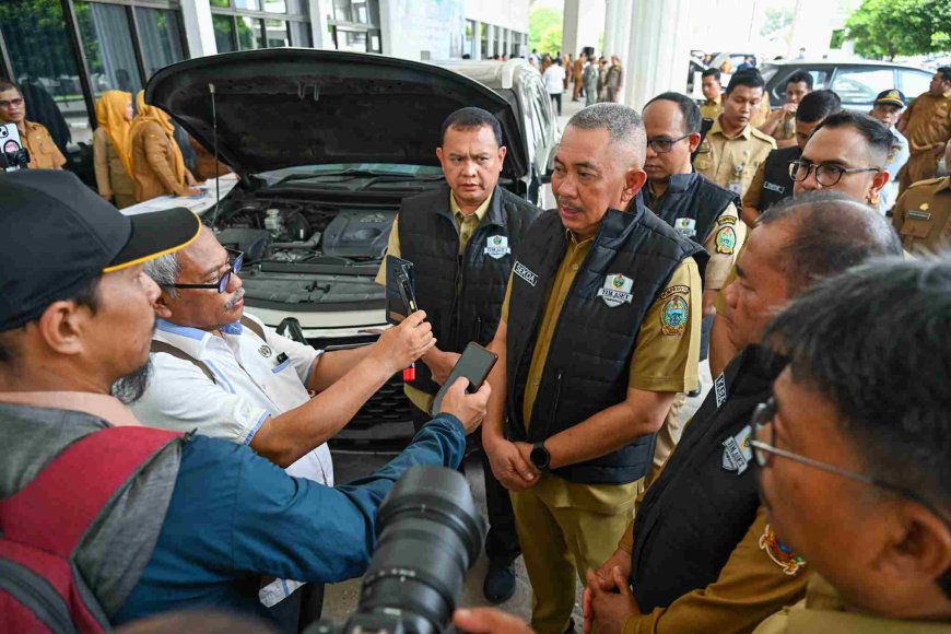 PEMPROV SUMUT GELAR APEL KENDARAAN DINAS 2026, PASTIKAN ASET TERTIB DAN TAAT PAJAK