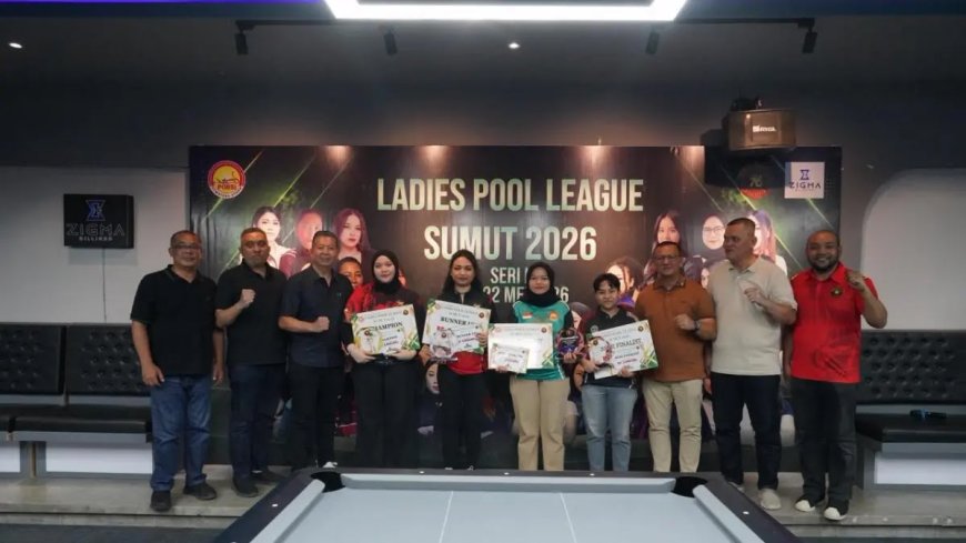 ALISYA NAIFA FADILLA NASUTION JUARAI SERI II LADIES POOL LEAGUE SUMUT 2026