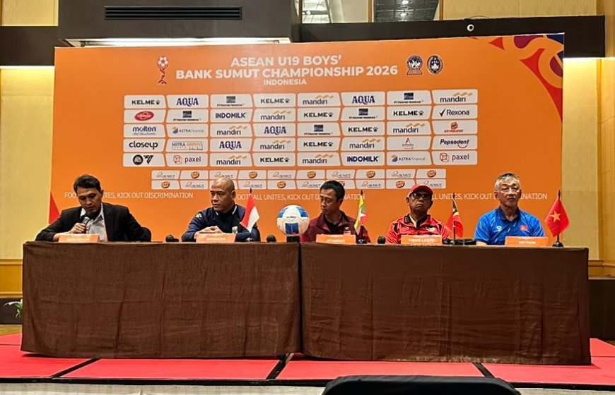 TIMNAS INDONESIA U-19 SIAP TEMPUR HADAPI MYANMAR DI LAGA PEMBUKA PIALA AFF U-19 2026