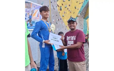 Shadewa Al Khafi Wakili Medan di Kejurnas Panjat Tebing KU XX FPTI 2026 di Jakarta