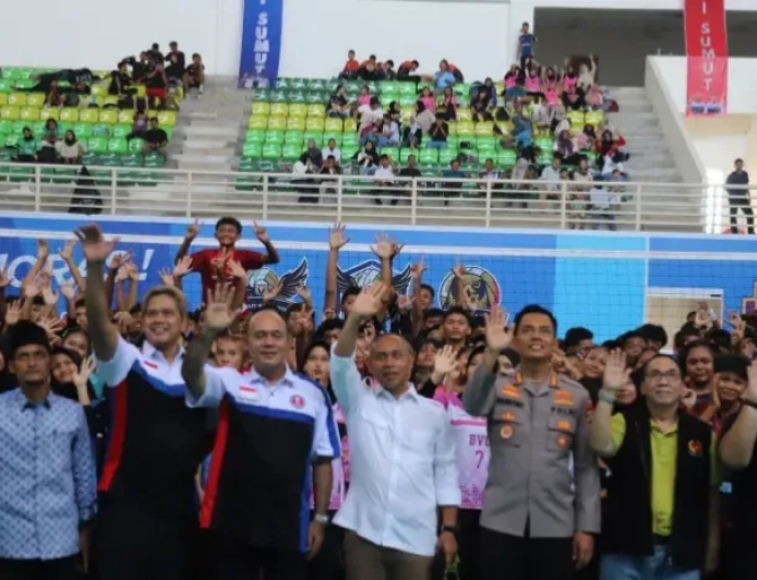 Kadispora Sumut Buka Kejuaraan Bola Voli Antar Klub U-15 MAVI Sumut 2026