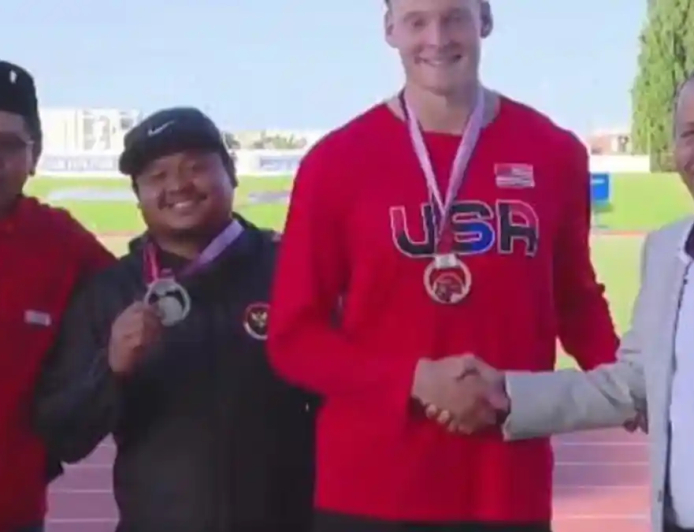 Reza Perangin-angin Raih Medali Perak Indonesia di World Para Athletics Grand Prix Tunisia 2026