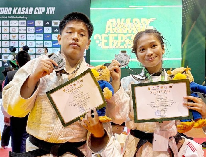 Hari Pertama Kejurnas Judo KASAD Cup XVI 2026 Sumut Raih Dua Medali Perak