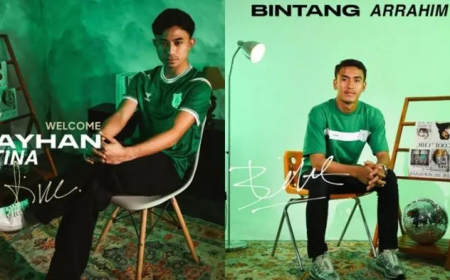 Pemain Muda PSMS Medan  Rayhan Utina dan Bintang Arrahim Resmi Bergabung