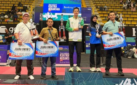 NPC Sumut Juara Umum Para Ksatria Nusantara PBTI Series 4, Borong 5 Emas di Bandung