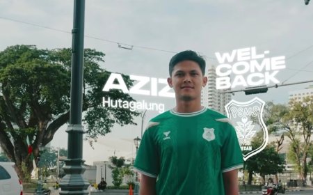 PSMS Medan Umumkan Aziz Hutagalung dan Taufik Hidayat