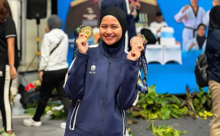 Briptu Putri Rusdayani Raih Emas Di Taekwondo Kapolri Cup 7 Tahun 2026