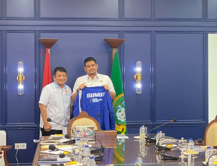 Hatunggal Siregar Laporkan Kesiapan PORPROVSU 2026 kepada Gubernur Sumut Bobby Nasution