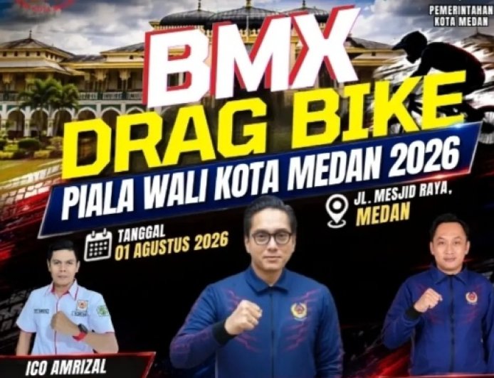 Kejuaraan BMX Drag Bike Hadir di Medan, Bidik Atlet Baru hingga Tingkat Olimpiade