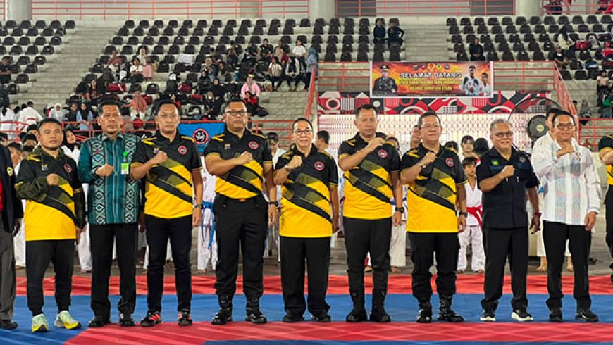 Dukung Pembinaan Karate, KONI Sumut Hadiri Pembukaan Kejurda Inkanas Piala Kapolda Cup VII