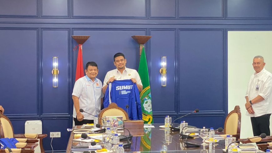 Hatunggal Siregar Laporkan Kesiapan PORPROVSU 2026 kepada Gubernur Sumut Bobby Nasution
