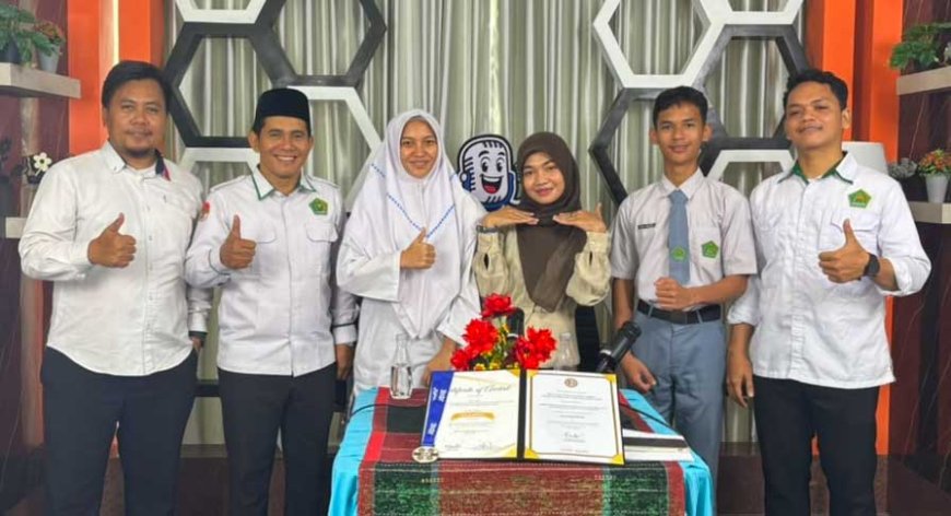Siswa MTsN 3 Medan Jadi Narasumber RRI Usai Torehkan Prestasi Taekwondo Internasional