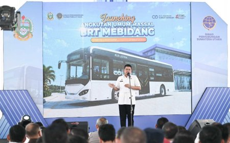 Gubsu Bobby Luncurkan BRT Mebidang, Siapkan Transportasi Terintegrasi dan Sekali Bayar