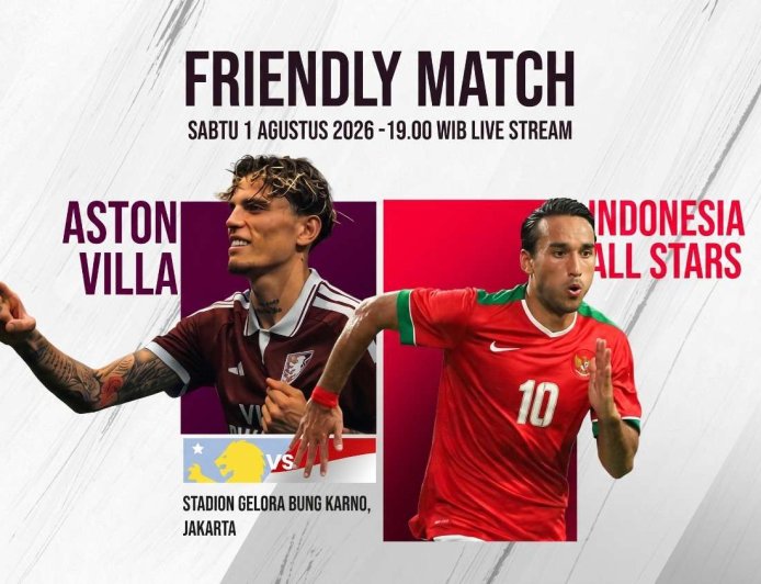 Aston Villa Vs Indonesia All Star 3-1: Dominasi Tim Unai Emery Di SUGBK Jakarta
