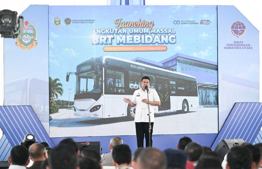 Gubsu Bobby Luncurkan BRT Mebidang, Siapkan Transportasi Terintegrasi dan Sekali Bayar