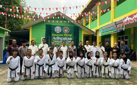 Dispora Medan Absen dalam Peresmian Dojang Adhyaksa Taekwondo Club