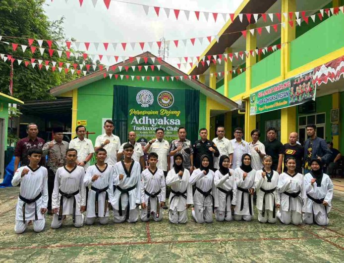 Dispora Medan Absen dalam Peresmian Dojang Adhyaksa Taekwondo Club
