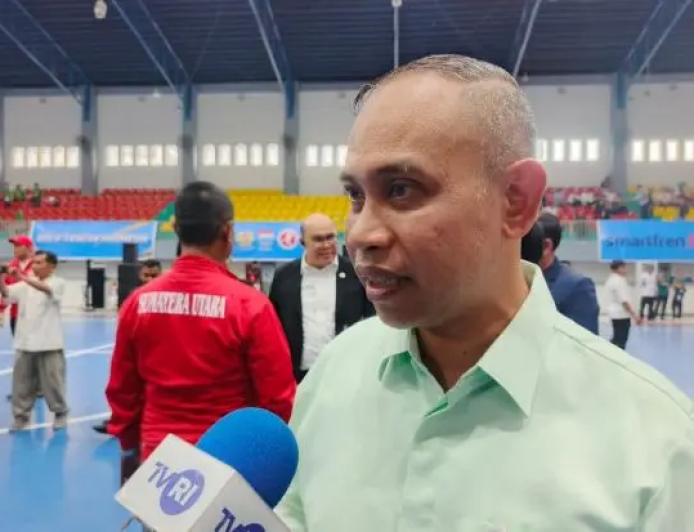 Dispora Sumut Restui Bola Tangan Berlatih di GOR Futsal Pancing