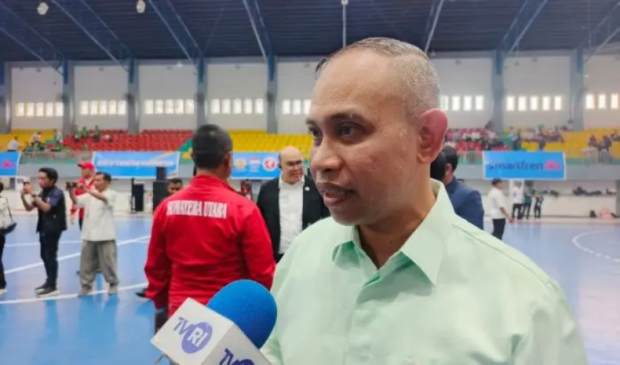 Dispora Sumut Restui Bola Tangan Berlatih di GOR Futsal Pancing
